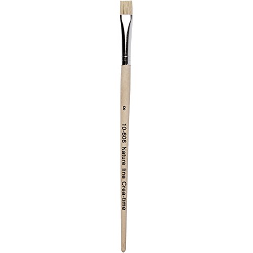 Pennello Nature Line, Misura 8, Larghezza: 10 Mm, Manico Corto, 12 Pezzi