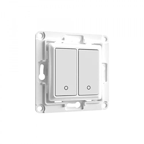 Shelly Home Accessories Wall Switch 2" Wandtaster 2-Fach Weiß (L'Articolo Può Variare)