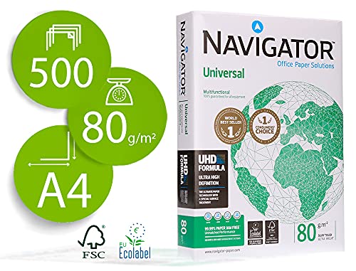 Carta Navigator Universal Premium A4 80 Gr Per Fotocopie Fronte Retro E Stampe A Colori 1 Risma Da 500 Fogli