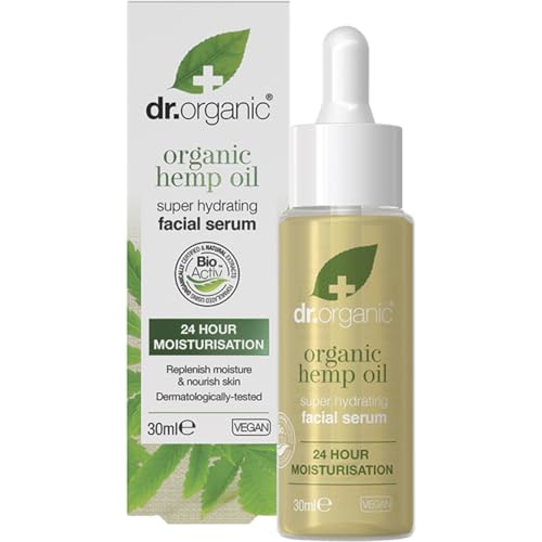 Dr Organic Hemp Siero Viso Canapa, 30Ml - Rimpolpante E Levigante