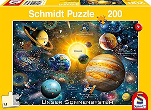 Schmidt Spiele-Il Nostro Sistema Solare, Puzzle Per Bambini Da 200 Pezzi, Multicolore, 56308