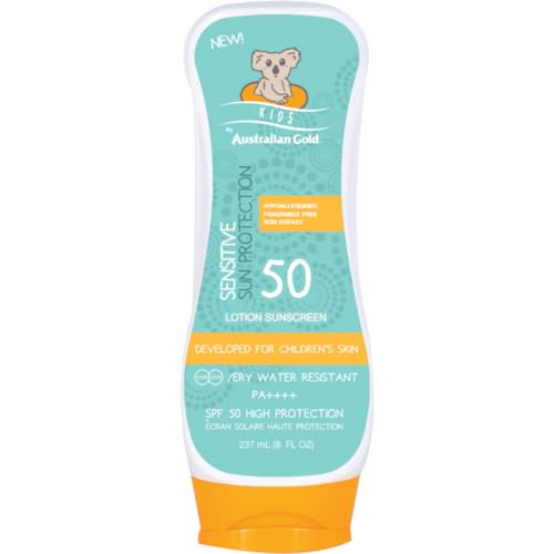 Australian Gold Kids Sensitive Locion Spf50 238Ml, Vanilla