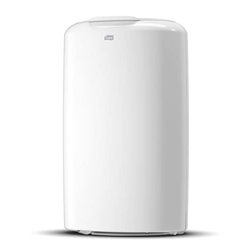Tork 563000 Cestino Senza Coperchio/Pattumiera Aperto 50 Litri Sistema B1, Da Parete O Pavimento, Design Moderno, Plastica Resistente, Bianco (63 X 39