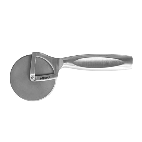 Boska Rotella Tagliapizza Grande – Monaco+ Tagliapizza - Rotella Pizza - Lavabile In Lavastoviglie - Acciaio Inossidabile - Leggero – Argento