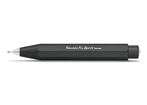 Kaweco Al Sport Matita Meccanica Nera 0,7 Mm Hb I Esclusiva Matita Meccanica Con Ricarica Di Piombo Da 0,7 Mm I Matita In Alluminio 10,5 Cm