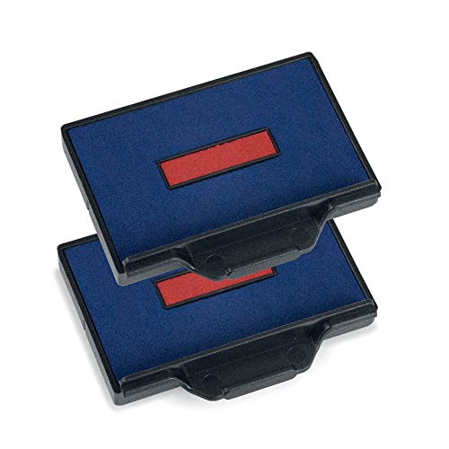 Trodat Cartucce O Tamponi Di Ricambio 6/56/2 Colore Blu/Rosso Per Timbri Autoinchiostrante Della Linea Professional 5460, 5460/Farm, 5558, 5558/Pl, 55