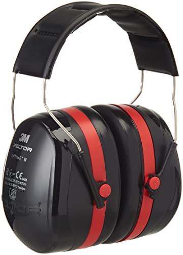 3M Peltor Optime Iii H540A-411-Sv , Cuffie Anitrumore Per Lavoro, Protezioni Acustiche, Per L'Industria, Snr = 35 Db, Attenua Il Rumori Forti, Insonor