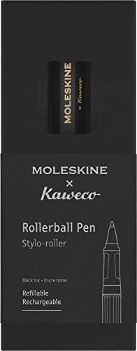 Moleskine X Kaweco, Penna Roller Ricaricabile In Plastica Abs, Per Scrivere E Prendere Appunti, Ricaricabile Con 0,7 Mm Di Inchiostro Nero Incluso, Co