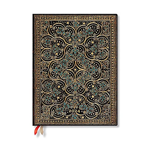 Paperblanks Agende 12 Mesi 2024 La Restaurazione Inglese, Verso - Ultra (230 X 180), Inglese (Festività Internazionali)