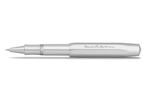 Kaweco Al Sport - Penna A Sfera In Gel Color Argento, Con Penna Roller Da 0,7 Mm, Per Mancini E Destrorsi, Design Classico, Con Sfera In Ceramica, 13,
