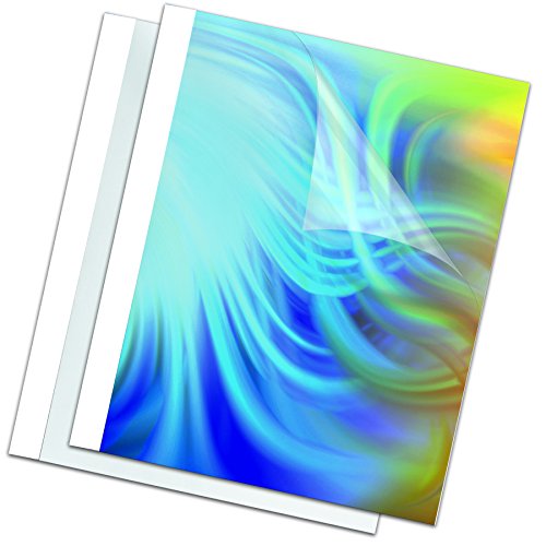 Fellowes Leonardi 53154 Termocopertine Standard, Formato 6 Mm, Confezione Da 100 Pezzi, Bianco
