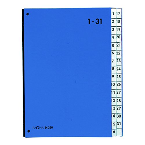 Pagna Pultordner Color, Din A4, 1-31, 31 Fächer, Blau
