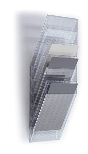 Durable - Flexiboxx 6 A4, Espositore Da Parete, F.To A4 Verticale, 6 Comparti, 240X690X135 Mm, Trasparente (Cod. #1709760400)
