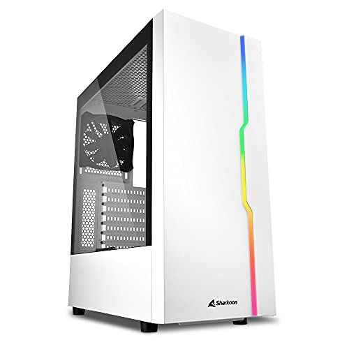 Sharkoon Rgb Slider, Bianco, Case Per Pc