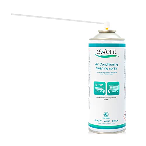 Ewent Ew5619 - Spray Igienizzante Detergente Aria Condizionata 400Ml. Per Casa, Auto, Condizionatori, Climatizzatori