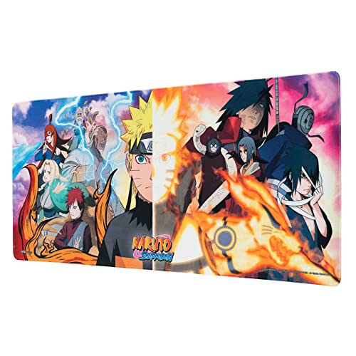 Grupo Erik: Tappetino Mouse Naruto Shippuden | Tappetino Mouse Anime Xxl, Base Antiscivolo, 100% Waterproof E Con Rifiniture Di Qualità, 80 X 35 Cm, N