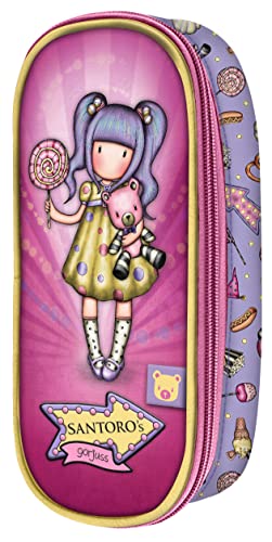 Safta, Astuccio Con Cerniera Gorjuss Fairground First Prize 10 X 23 X 6 Cm Unisex-Bambini E Ragazzi, Multicolore, Talla Única