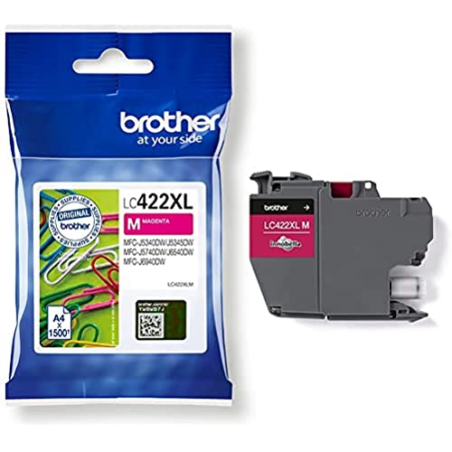 Brother Lc422Xlm Cartuccia Inkjet Originale, Fino A 1500 Pagine, Per Stampanti Mfcj5340Dw, Mfcj5740Dw, Mfcj6540Dw, Mfcj6940Dw, Magenta
