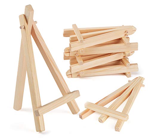 20 Mini Cavalletto In Legno, Cavalletto Pittura Legno Per Segnaposto, Cavalletto Portatile, Cavalletto Pittura Bambini Per Quadri E Oggetti Decorativi