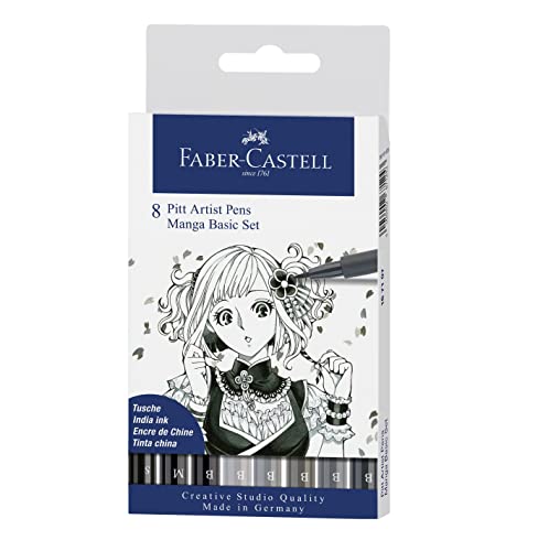 Faber-Castell 167107 Pennarello, Grigio, 8