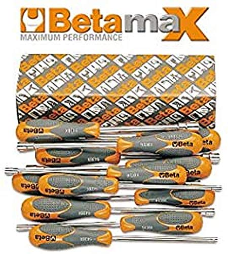 Beta 943Bx/S12 - Chiavi A Bussola Esagonale Con Impugnatura Bimateriale Tipo Lungo - 12 Pezzi