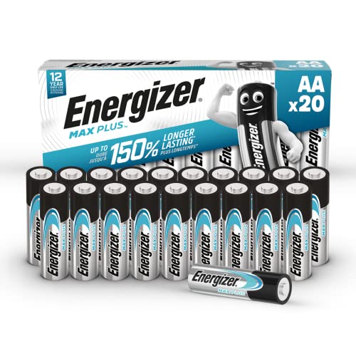 Energizer Max Plus - Batterie Alcaline Aa, Confezione Da 20