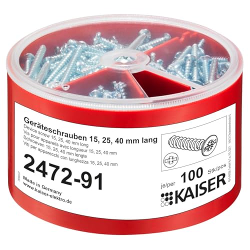Kaiser Scatola Per Viti 2472-91, 100 Pezzi.