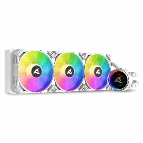 Sharkoon S90 Rgb, Aio Raffreddamento Ad Acqua Bianco, Tipo 360