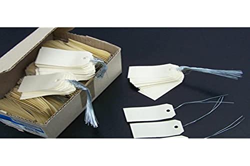 Agipa 121312 Lotto Di 1000 Etichette Americane Con Filo Di Ferro, 80 Mm X 38 Mm