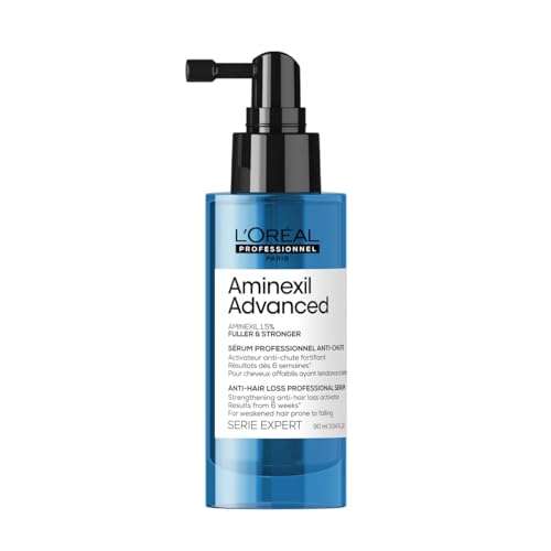 L'Oréal Professionnel Paris Siero Rinforzante, Per Capelli Assottigliati, Anti-Caduta, Per Capelli Folti E Sani, Con Aminexil 1.5%, Fuller & Stronger,