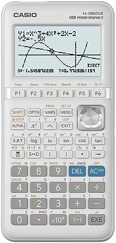 Casio Fx-9860Giii - Calcolatrice Grafica Monocromatica Senza Cas, Bianca