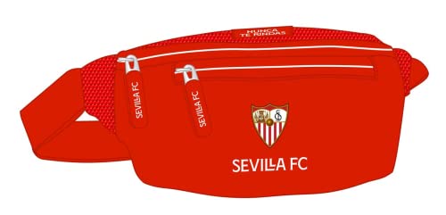 Safta, Marsupio Con Tasca Esterna Di Sevilla Fc, 230 X 90 X 120 Mm Unisex-Bambini E Ragazzi, Rosso, Estándar