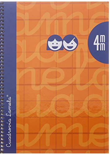 Teneues Quaderno, 4, Rivestito, Quadrato, 4 Mm, 80 H, Copertina Rigida Arancione