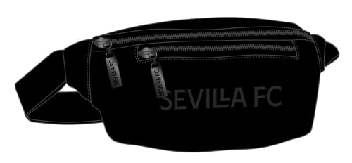 Safta, Marsupio Con Tasca Esterna Di Sevilla Fc Teen, 230 X 90 X 120 Mm Unisex-Bambini E Ragazzi, Nero, Estándar