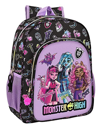 Mochila Junior Adapt.Carro Monster High "Creep"
