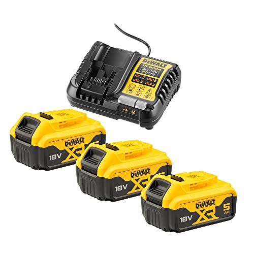 Dcb1104P3 Starterset Lader + 3 Accu'S 18V 5.0Ah