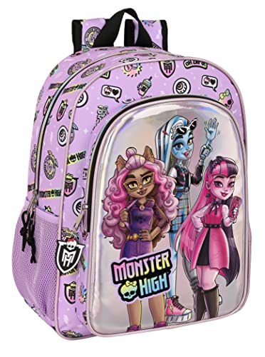 Mochila De 33 Cm Adapt.Carro Monster High "Best Boos"