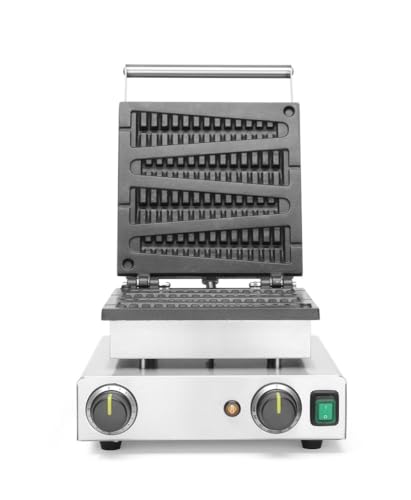 Hendi Macchina Per Waffle Da Passeggio, 50/220˚C, 230V/1750W, 310X395X(H)230Mm