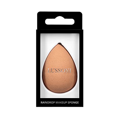 T4B Lussoni Spugnetta Make Up A Goccia Raindrop Beauty Blender Trucco Viso Professionale, Confezione Singola (Nude)