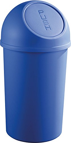 Helit H2401334-Contenitore Per Rifiuti Con Coperchio, 45 L, Colore: Blu