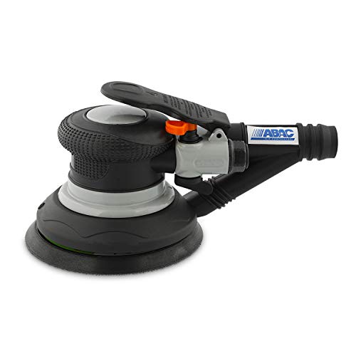 Abac Smerigliatrice Orbitale Pneumatica G-225, Smerigliatrice Per Dischi Da 125Mm, Smerigliatrice Auto Aspirante, Inclusi Chiave Esagonale, Tubo E Sac