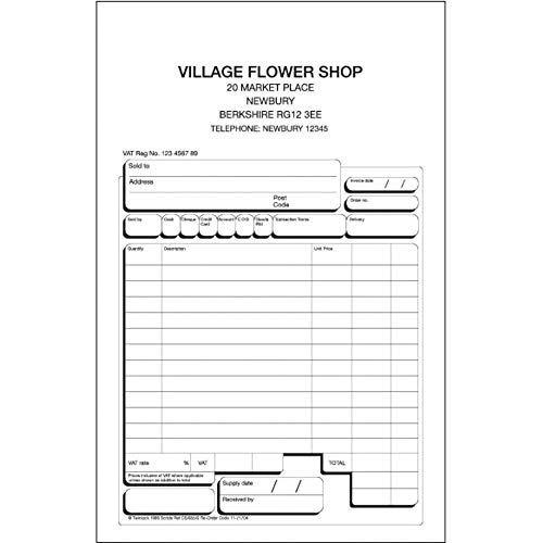 Rexel Twinlock Scribe-855 Business Form 3 Parti, 216 X 140 Mm, Confezione Da 75) Scontrino 1 Bianco