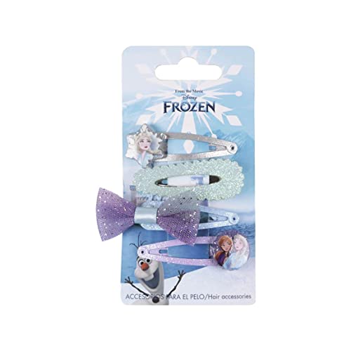 Confezione Da 4 Forcelle Di Frozen - Design Multicolore - Realizzate Con Materiali Resistenti - Stampa Con Personaggi Frozen - Prodotto Originale Prog