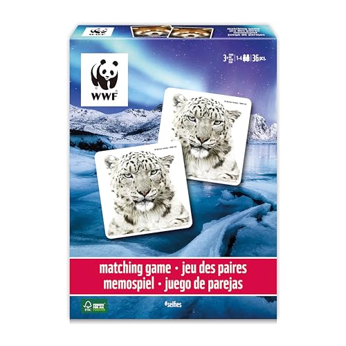 Ambassador Ambassador-7230346 7230346-Gioco Memo Animali, Puzzle Per Adulti E Bambini Dai 3 Anni In Su, Wwf, 7230346