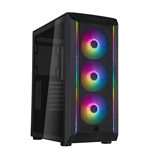 Silverstone Sst-Fa511Z-Bg - Custodia Da Gioco Fara Atx Ad Alto Flusso D'Aria E Eccellente Potenziale Di Raffreddamento