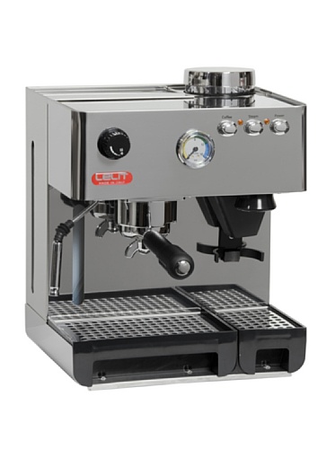 Lelit Pl042Em Anita, Macchina Da Caffè Prosumer Con Macinacaffè Integrato, Acciaio Inossidabile, 2.7 Litri, Argentato