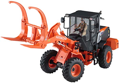 Hasegawa-1/35 Radlader Zw100-6 Mit Greifzange Hitachi Modellino In Plastica, Colore Mehrfarbig, 666105