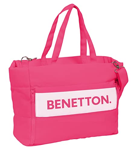 Bolso Con Bolsillo Para Portatil 14,1 Benetton "Raspberry"