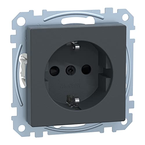 Merten, 1563156, Presa Meg2300-0414 Socket, Protezione Dei Contatti Maggiore, I Terminali Plug-In, Antracite, Sistema M