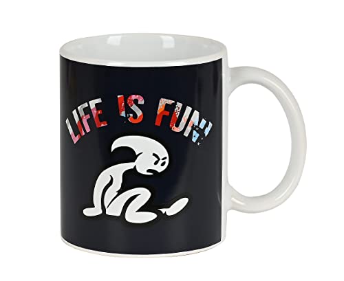 Tazza Grande In Ceramica Per Bambini Life Is Fun, 80 X 95 Mm